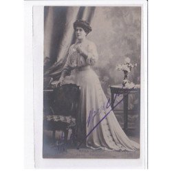 Autographe comedienne (Théâtre) : Rosa Bruck dans patachon - très bon état