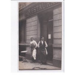 FRANCE: carte photo, à localiser, restaurant - très bon état