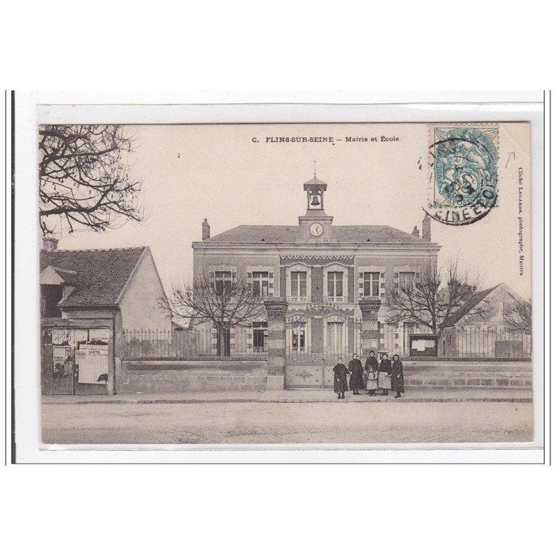 FLINS-sur-SEINE : mairie et ecole - etat