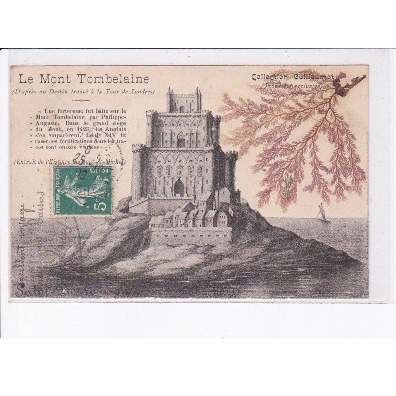 MANCHE: le mont tombelaine, algues - très bon état
