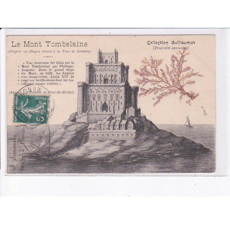 MANCHE: le mont tombelaine, algues - très bon état