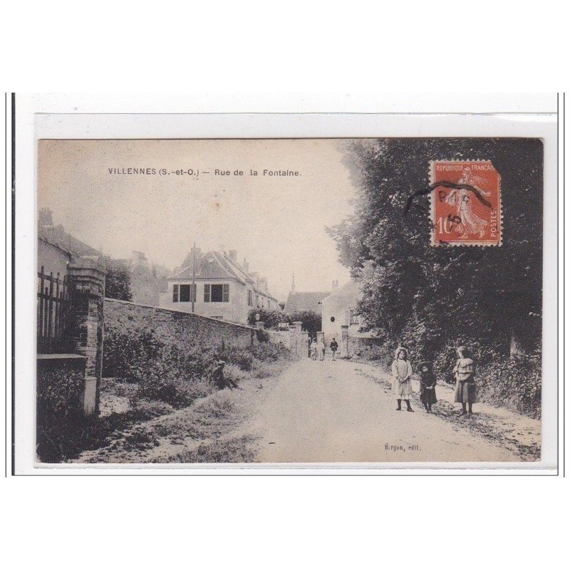 VILLENNES : rue de la fontaine - tres bon etat