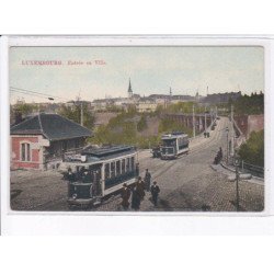 LUXEMBOURG: entrée en ville, tramway - très bon état