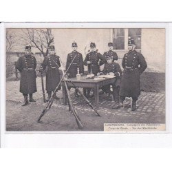 LUXEMBOURG: compagnie des volontaires, corps de garde, vor der wachtstube - très bon état