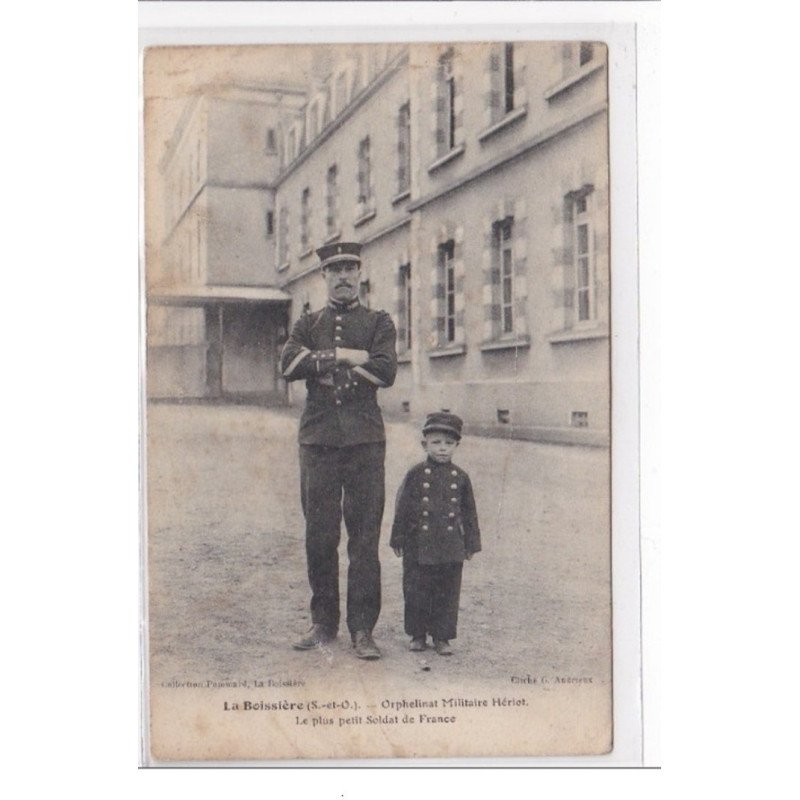LA BOISSIERE : orphelinat militaire heriot, le plus petit soldat de france - etat