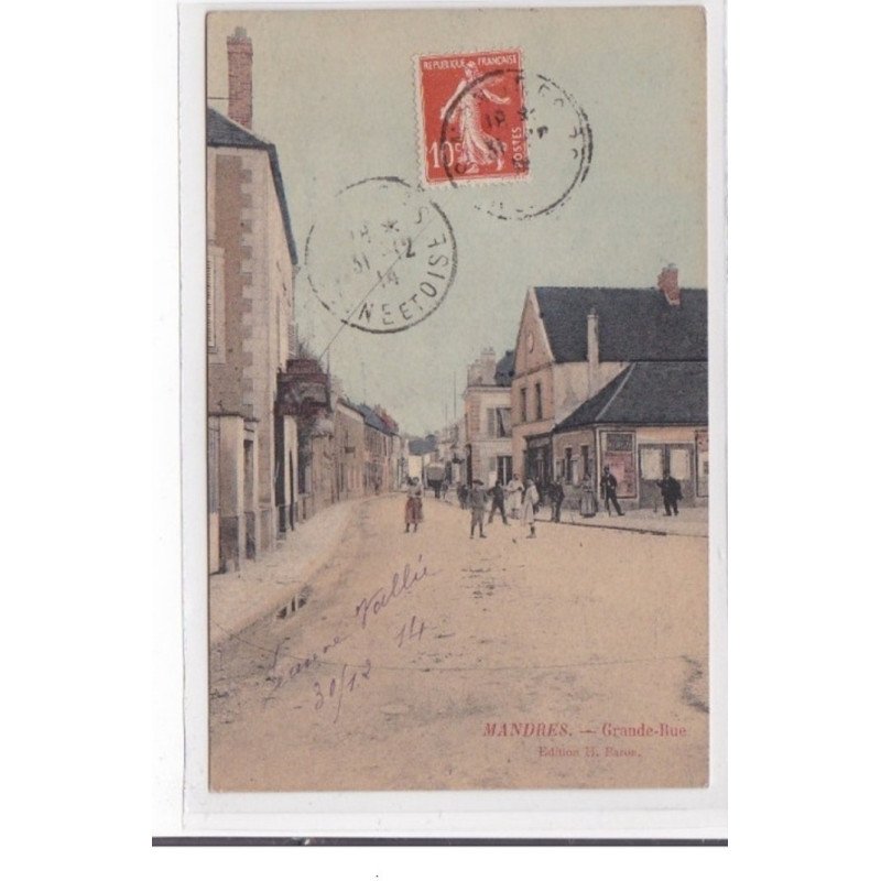 MANDRES : grande rue - tres bon etat