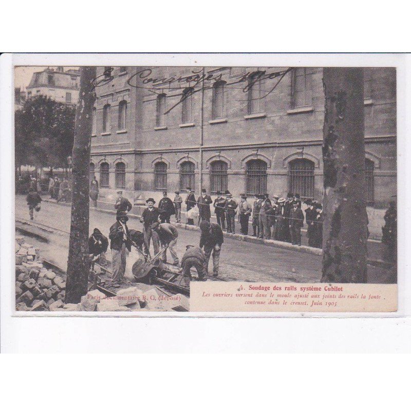 PARIS: soudage des rails système cubilot - très bon état