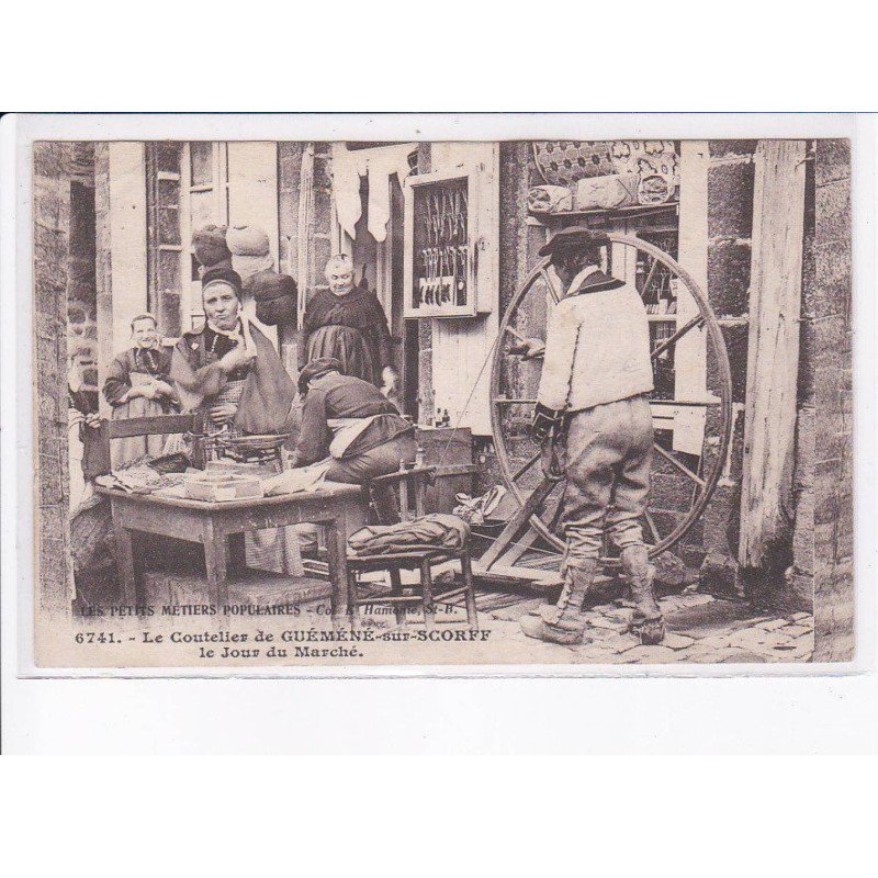 GUEMENE-sur-SCORFF: le coutelier de guéméné-sur-scorff, le jour du marché - état