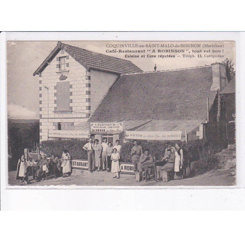 COQUINVILLE-en-SAINT-MALO-de-BEIGNON: café-restaurant "a robinson" - très bon état