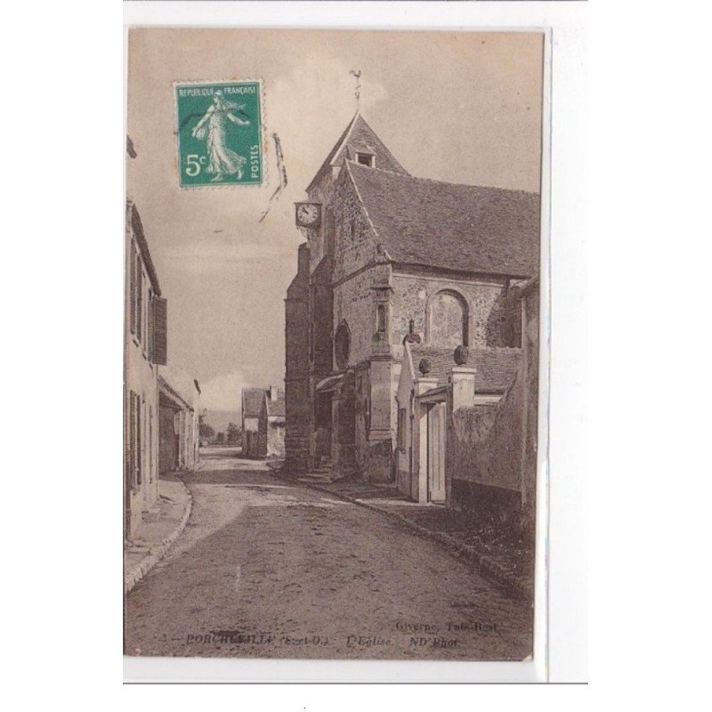 PORCHEVILLE : l'eglise - tres bon etat
