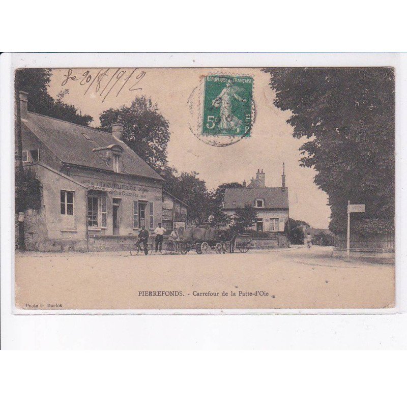 PIERREFONDS: carrefour de la patte-d'oie - état