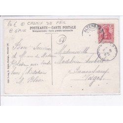 MUNSTER: schlucht-bahn am 25 april 1908, 1100 meter, steigung, chemin de fer, gare - très bon état