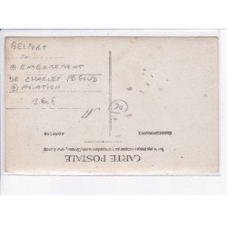 BELFORT: enterrement de charles pegoud, aviation - très bon état