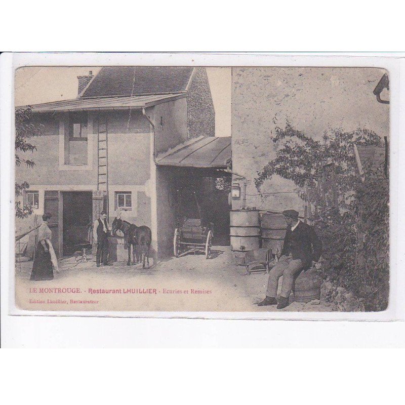 LE MONTROUGE: restaurant lhuillier, écuries et remises - état