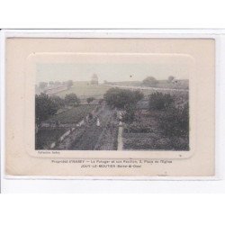 JOUY-le-MOUTIER: propriété d'isabey, le potager et son pavillon - état