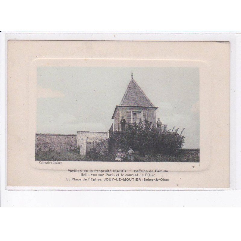 JOUY-le-MOUTIER: pavillon de la propriété isabey, pension de famille belle vue sur paris et le courant de l'oise - tbé