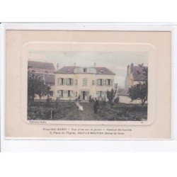 JOUY-le-MOUTIER: propriété isabey, vue prise sur le jardin, pension de famille - très bon état