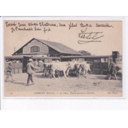 CORBIGNY: la gare, embarquement difficile - très bon état