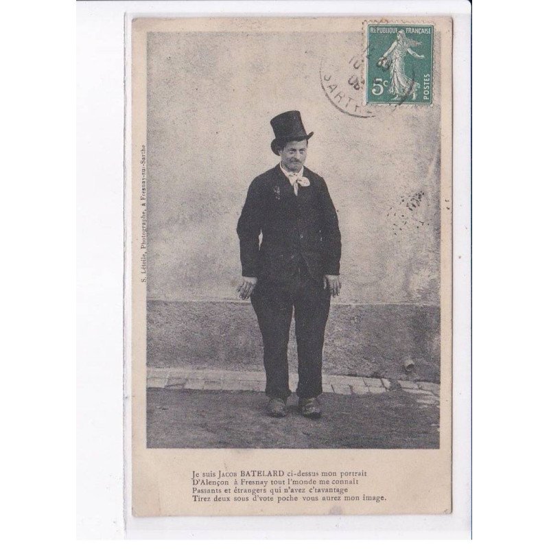 SARTHE: mendiant, je suis jacob batelard - très bon état