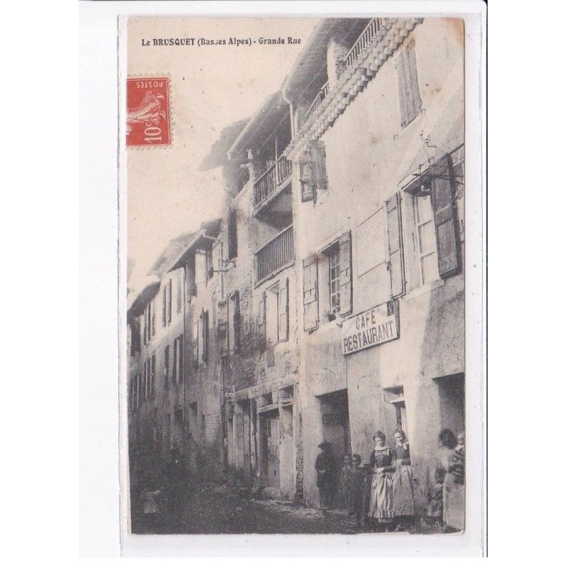 LE BRUSQUET: grande rue - état