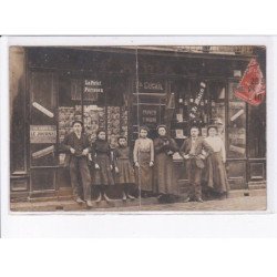 LE MANS: commerce Dugail, papier et timbre (vendeur de cartes postales) - état