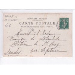 NIORT (?): poules et femme - très bon état