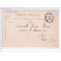 ALLARMONT: bois, chantier de schlitteurs au repos - très bon état