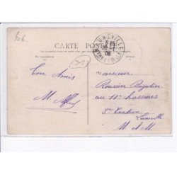 LINAS: la grande place, arrivée de l'omnibus du chemin de fer - très bon état