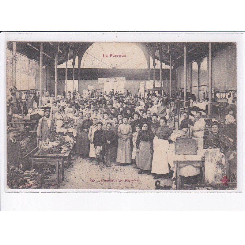 LE PERREUX: intérieur du marché - très bon état