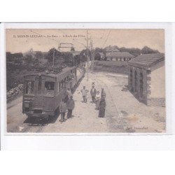 SAINT-SORNIN-LEULAC: la gare, l'école des filles, train - état