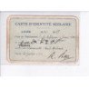 MELUN: école de jeunes filles, carte d'identité scolaire - très bon état