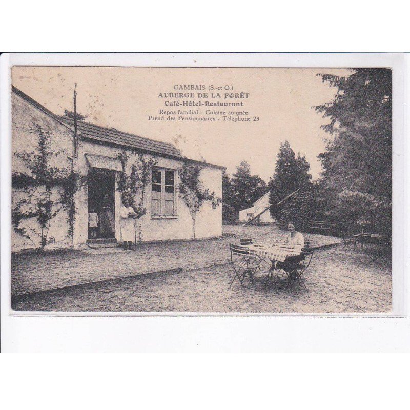 GAMBAIS: auberge de la forêt café-hôtel-restaurant - très bon état