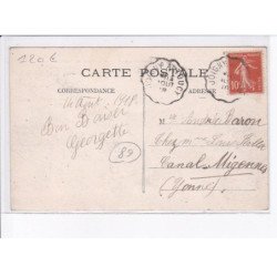 SAINT-AUBIN-CHATEAU-NEUF: le bureau de poste, le départ du courrier - très bon état