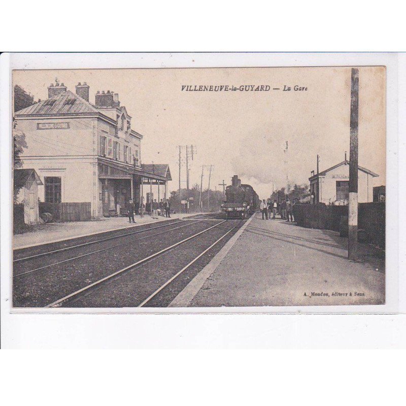 VILLENEUVE-le-GUYARD: la gare - très bon état