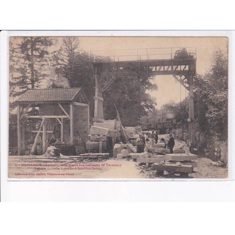 MASSANGIS: la taille de la pierre aux carrières de tormancy - très bon état