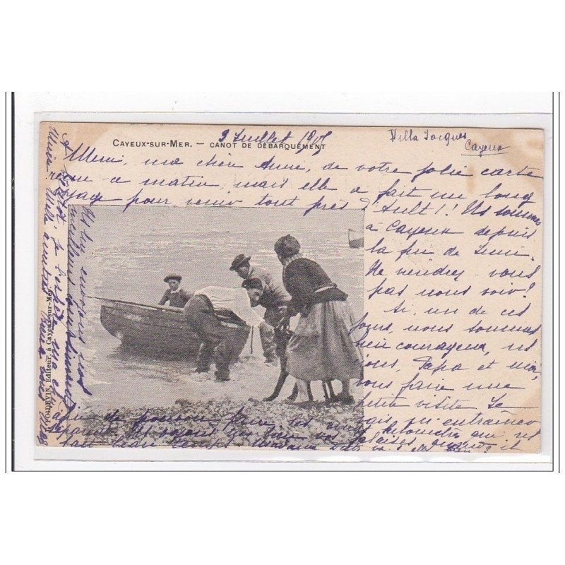 CAYEUX-sur-MER : canot de debarquement - tres bon etat