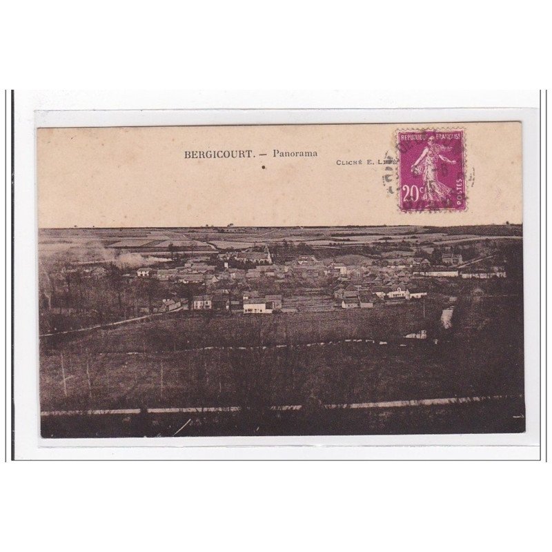 BERGICOURT : panorama - tres bon etat
