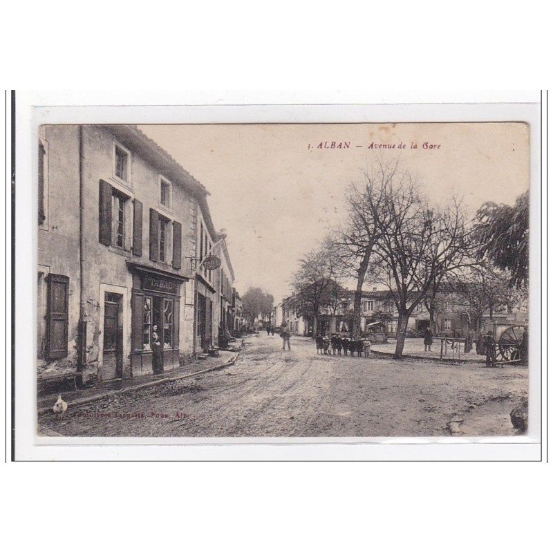 ALBAN : avenue de la gare - etat