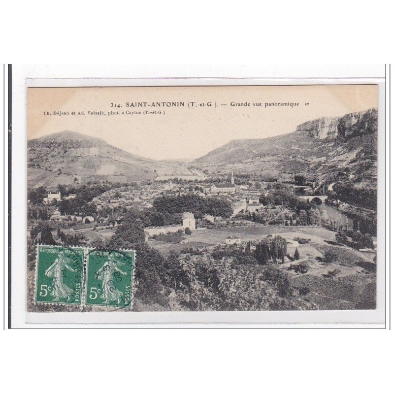 SAINT-ANTONIN : grande vue panoramique - tres bon etat SAINT-ANTONIN : grande vue panoramique - tres bon etat