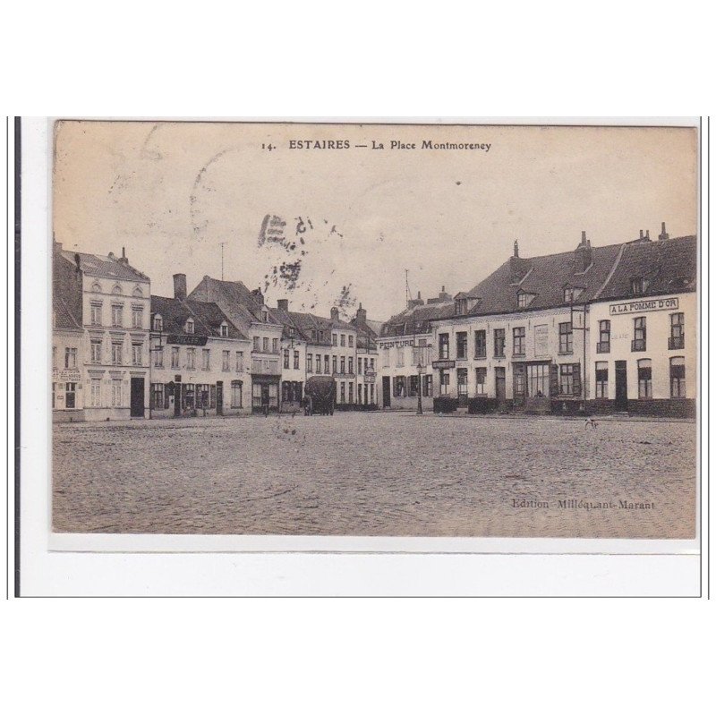 ESTAIRES : la place montmorency - tres bon etat