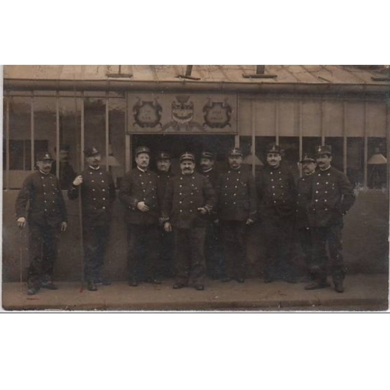PARIS : carte photo de l' Octroi de Paris vers 1910 (Police) - très bon état
