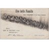 PARIS : carte photo de la famille CHARISSI (11 enfants !) vers 1910 - bon état (un coin plié)