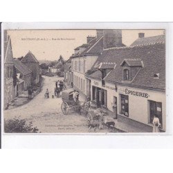 BOUTIGNY: rue de bouchemont, épicerie, attelage - très bon état