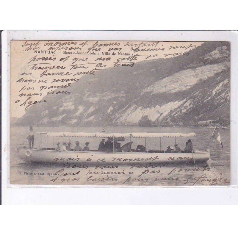 NANTUA: bateau-automobile, "ville de nantua" - très bon état