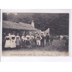 COURVILLE: kermesse, 1909, la ferme au village suisse - très bon état