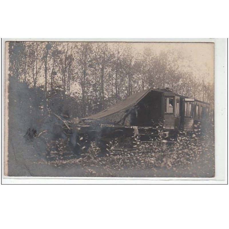 environs de BLOIS : carte photo du déraillement du train en 1904 - très bon état environs de BLOIS : carte photo du déraillement du train en 1904 - très bon état