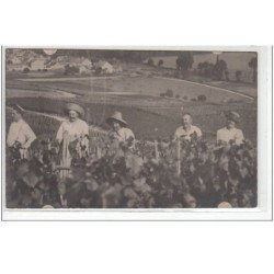MOUSSY : carte photo des vendanges vers 1900 - bon état (traces au dos)