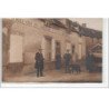 MOUSSY : carte photo du restaurant """" au rendez-vous des chasseurs"""" aubergiste DAVID vers 1910 - très bon état