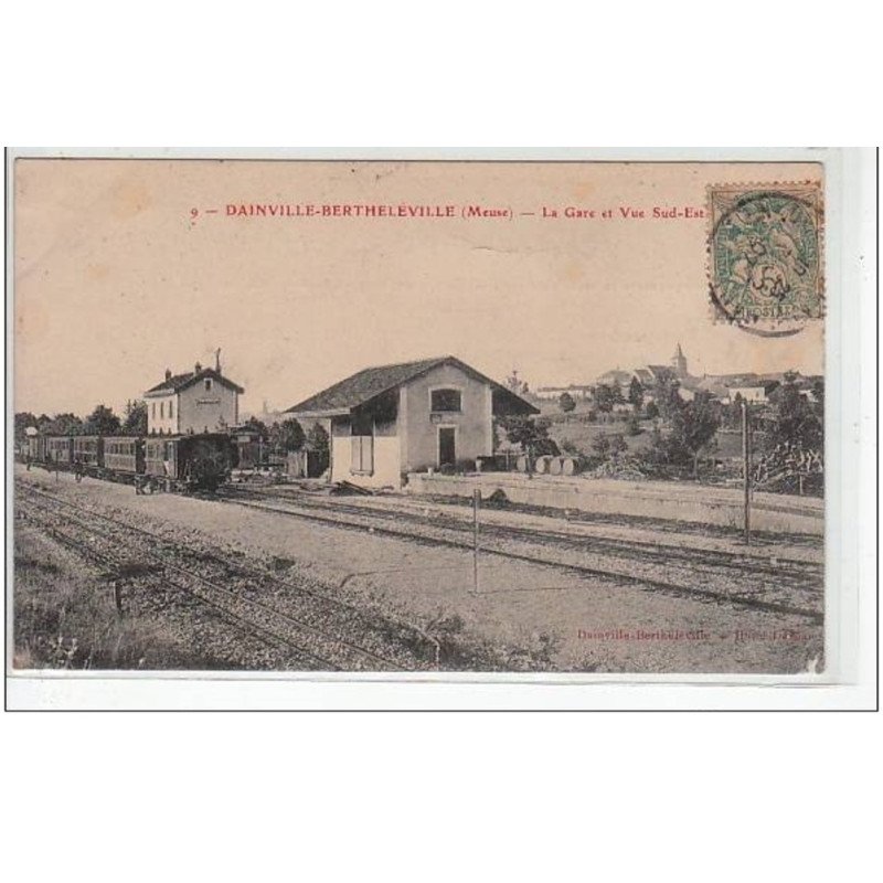 DAINVILLE BERTHELEVILLE : la gare - bon état (un coin froissé) DAINVILLE BERTHELEVILLE : la gare - bon état (un coin froissé)