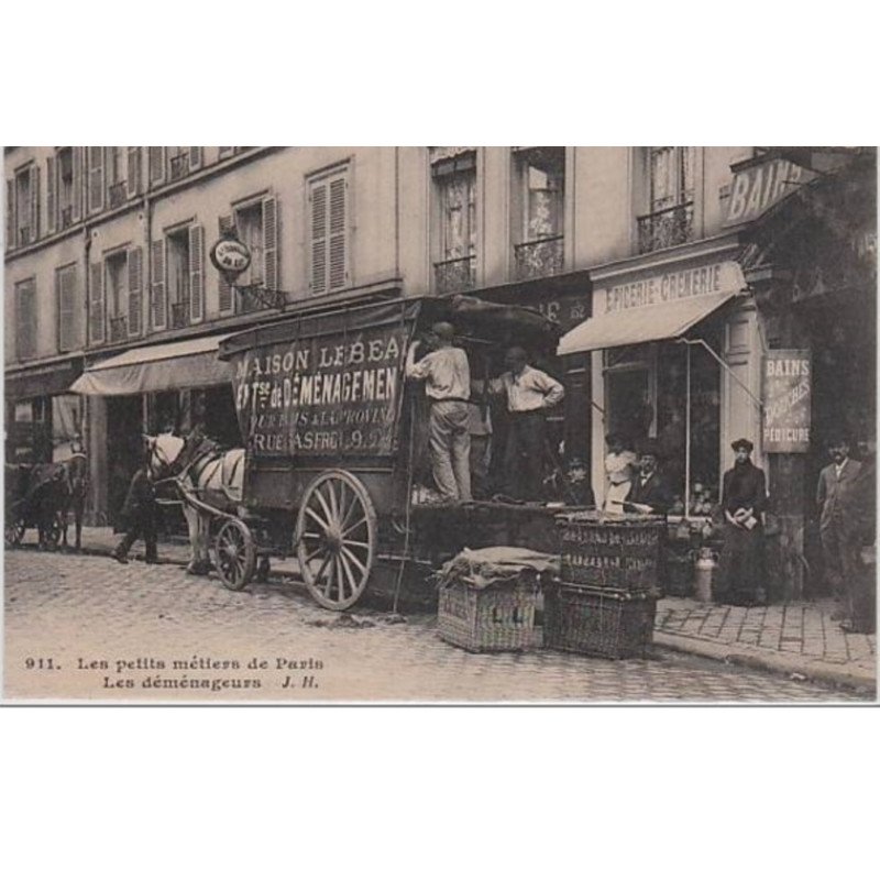 Les Petits Métiers de Paris : J.H. n°911 - les déménageurs - très bon état